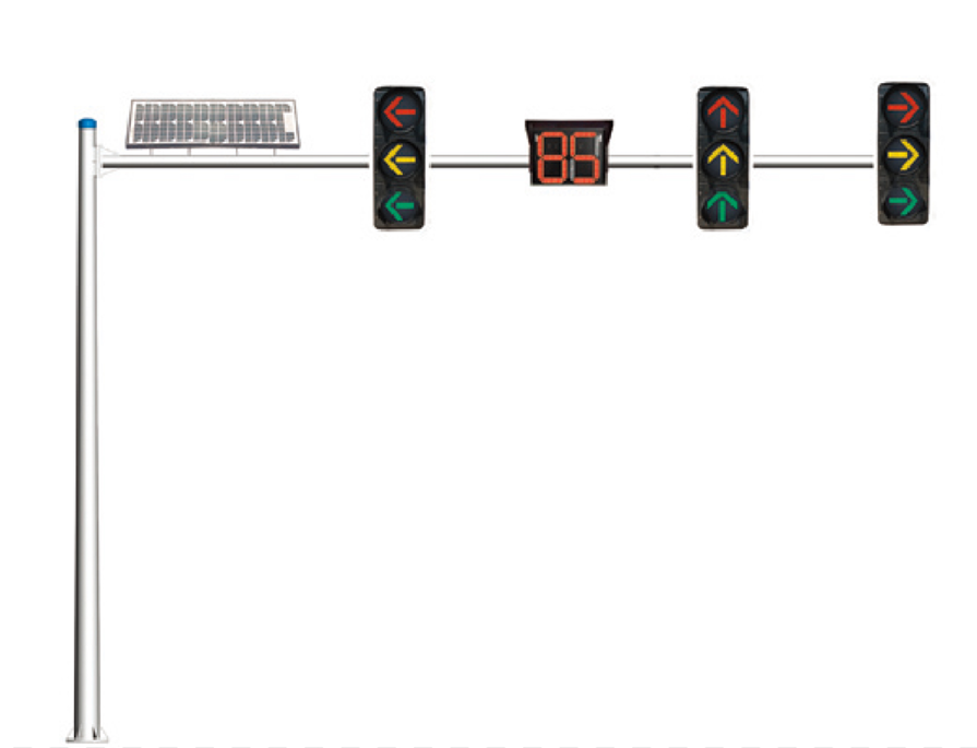 Solar LED traffic light