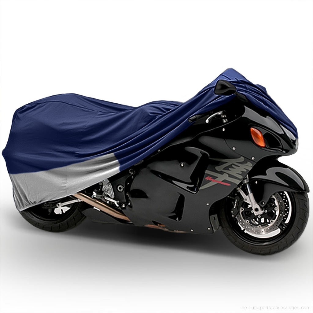 Outdoor 180T Weiche Polyester Marine Blau wasserdichtes Motorrad