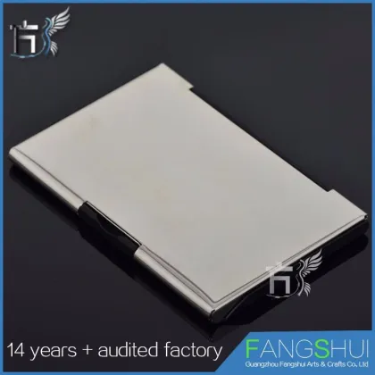 Stickers Logo Stainless steel the unique design of the name card holder