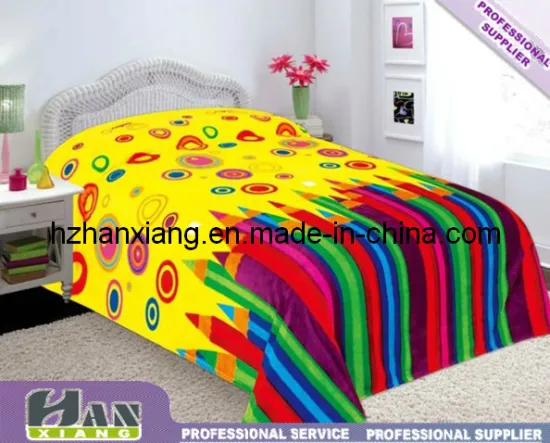 OEM Blanket Exporter Polyester Flannel Baby Bed-Cover Blanket (HX-830)