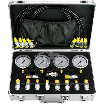 Hydraulic Excavator Pressure Gauge and Test Kit