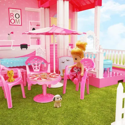 Dream Dollhouse: The Ultimate Girl Toy Playhouse with Furniture and Accessories