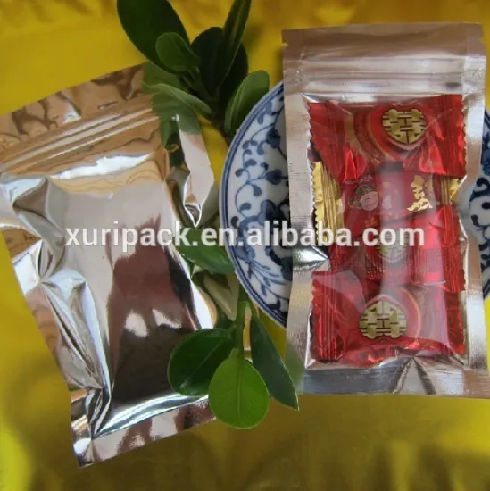 Printed zip lock bag/plastic rice packaging ziplockbag