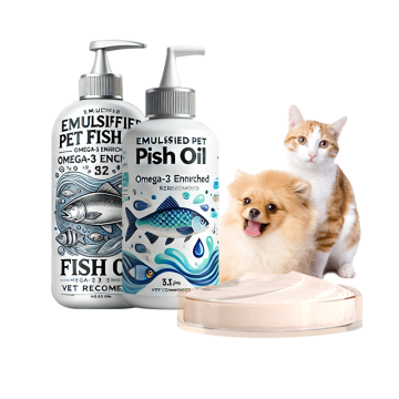 Cat and Dog Fish Oil Supplement with Vitamin E Salmon Oil for Improved Pet Wellbeing