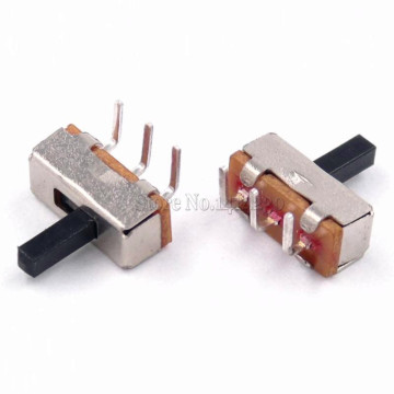 20Pcs on-off mini Slide Switch SS12D00 SS12D03G5 3pin Curved Needle 1P2T 2 Position High quality toggle switch Handle 5mm