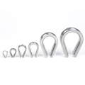 Stainless steel wire rope heart ring