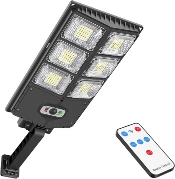 150W Solar Lights for Outside: 8000LM LED Solar Garden Wall Light with Motion Sensor and Remote Control