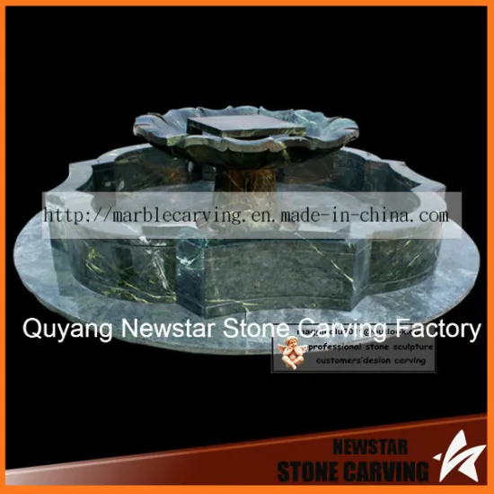 Dark Green One Tier Water Stone Water Fountain NSF035