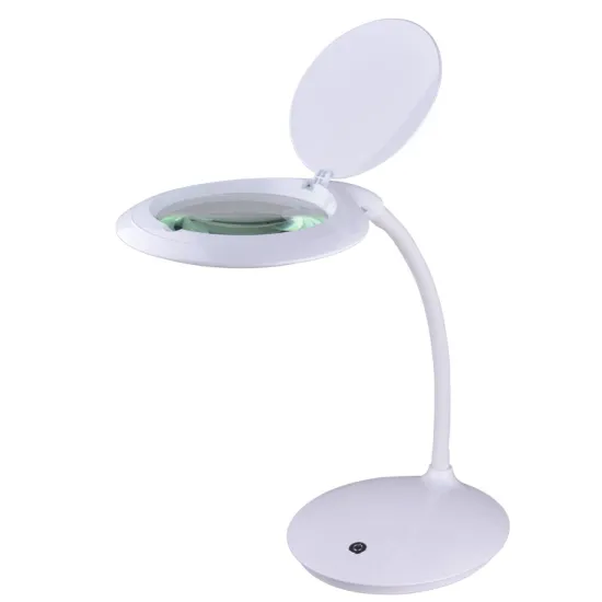 Portable Industrial LED Magnifying Lamp with 7W 3D/5D Illuminated Glass Lens for Study Desk