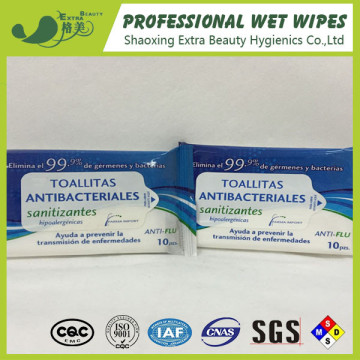 99.9% Antibacterial Wet Wipes Hygienic Skin Care