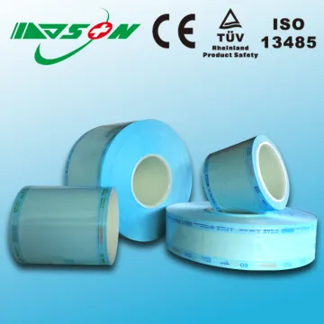 2016 hot medical heat sealing sterilization plat pouches reel