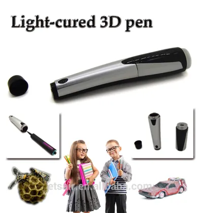 Invisible Lnk Pen Refill Light Solid Metal 3 d doodle Pen 2017 Hot Sale