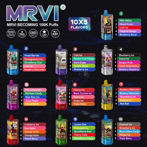 MRVI 100k 5u1 Vape za jednokratnu upotrebu