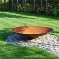 Rost Corten Steel Fire Bowl mit Ständer