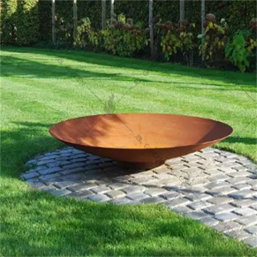 Rust Corten Steel Fire Bowl With Stand