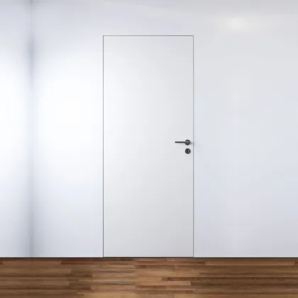 Invisible Wooden Hidden Wall Doors for Modern Interior Bedrooms
