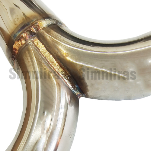 Edelstahlabgase für Mini R52/R53 Cooper s Catback Ein -Wand -Spitze gerollt