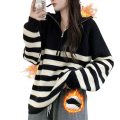 Women Loose Sweaters Long Sleeve High Neck Pullover