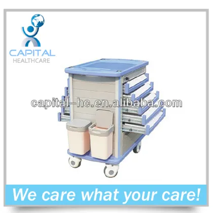 CP-T302A abs medical instrument trolley