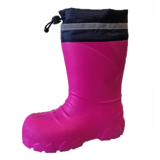 Unisex Kids EVA Wellies: Warm Fleece-Lined Rain Boots for Boys and Girls