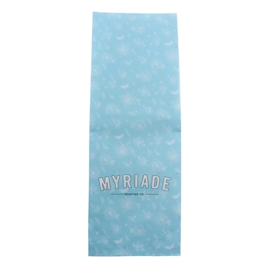 Premium Compostable Printed Eco-friendly Ground coffee bags with valve