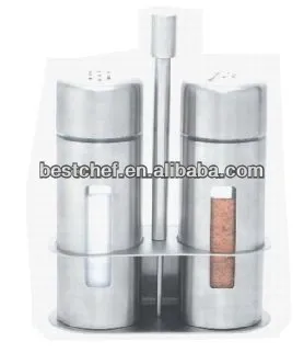 stainless steel Salt and pepper jar set 2-pcs