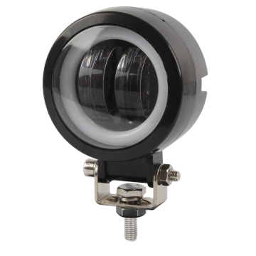 20W Round Motorcycle Headlight: 10-65V DC Import Chip LED, 2pcs LED