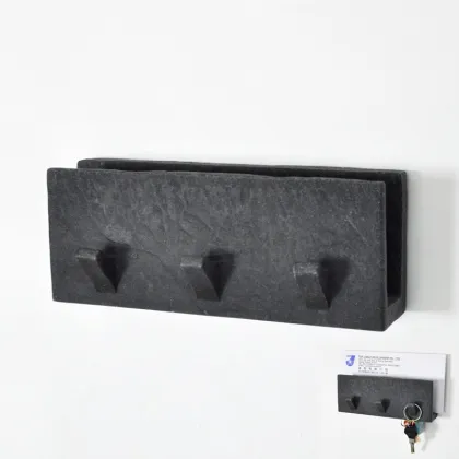 Wall Mounted Plastic Letter Holder with Key Holder