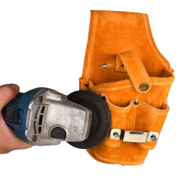 Durable Adjustable Waist Tool Bag Belt with Suspenders - 3 Bag Tool Belt