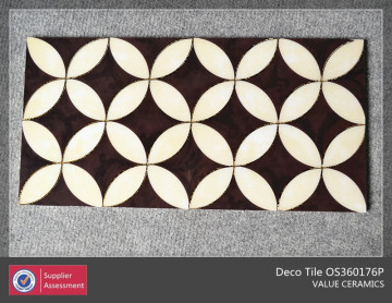 ceramic tile with flower design,ceramic wall tile,decorative tile