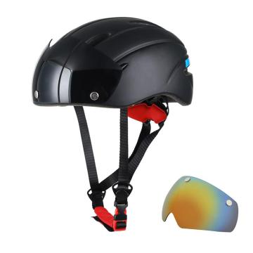 Black Sun Visor Bicycle Helmet Wholesale