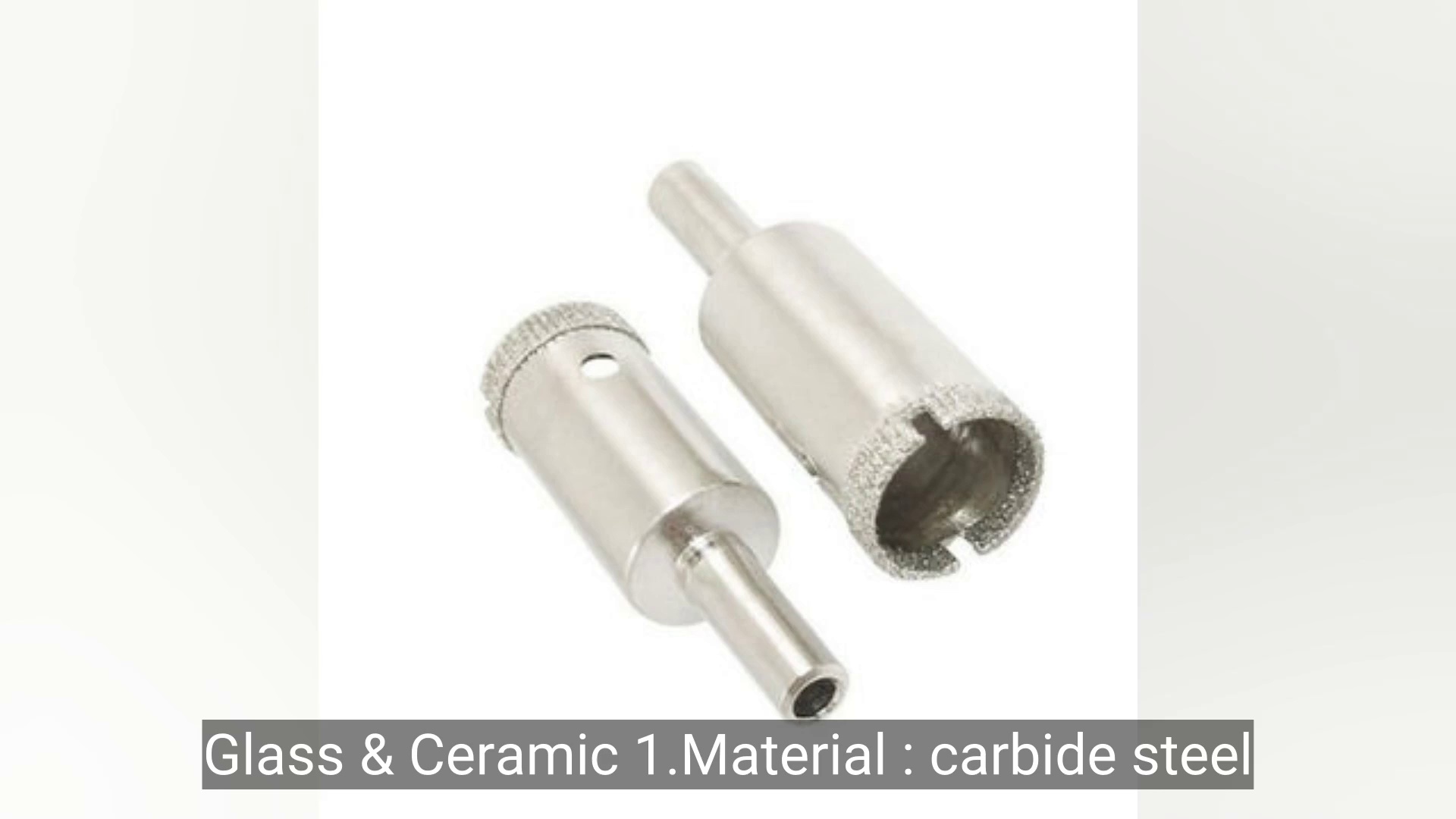 Premium Diamond Hole Saw with Round Shank for Glass and Ceramic