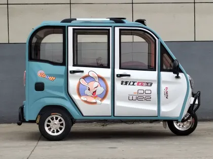 Five fully enclosed complete vehicles