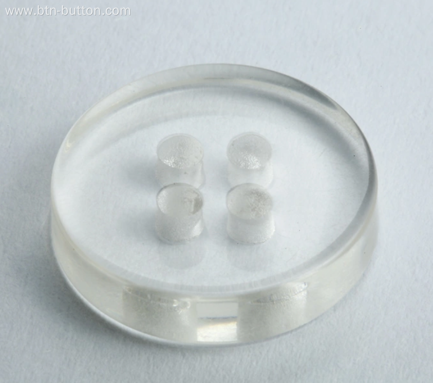 Clear Unsaturated Polyester Buttons