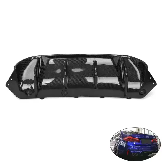 Langyu 2018 Carbon Fiber Rear Lip and Diffuser for BMW M5 F90 MP Style Upgrade