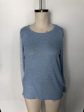 Sleeve stitching breathable long sleeve top