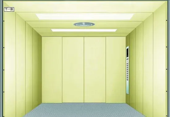 China Elevator Factory 5000kg Painted Steel Cargo Elevator Freight Elevator With Machine Room