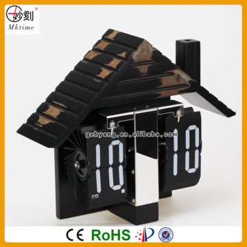 factory design patent wooden wall flip clock