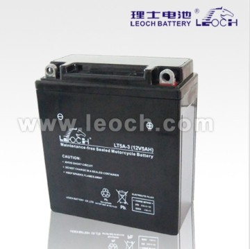 LEOCH Maintenance Free Motorcycle Battery With 12V5AH