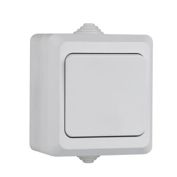 One Gang One Way IP44 Wall Switch - EU Standard Surface Mounted