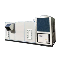 Unidade de ar condicionado montada no telhado