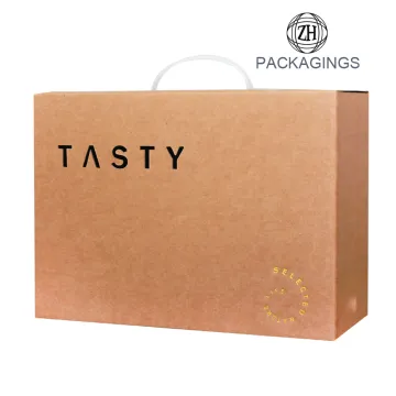 Hand-held Kraft Paper Carton Hollowed-out Box