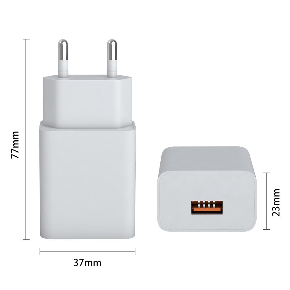 12W 5V2.4A شاحن الجدار USB للهاتف الخليوي