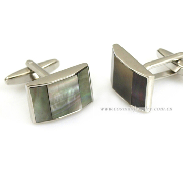 2015 custom wholesales mens silver cufflinks