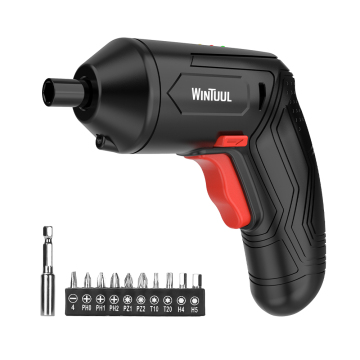 Rechargeable 3.6V Cordless Screwdriver with Circuit Sensor & 10pcs Bits - USB-C Charging