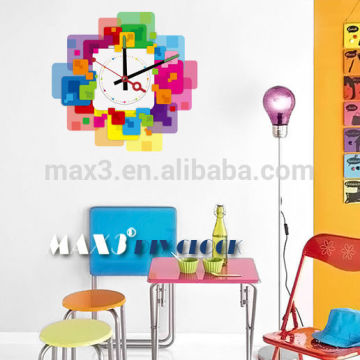 2016 Promotional Wall Clock With Customize Wall Sticker Clock For Home