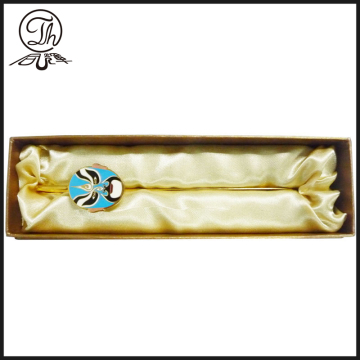 High quality mask design gold metal bookmark