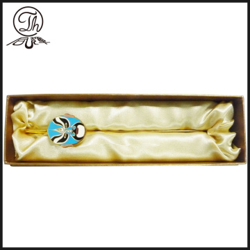 High quality mask design gold metal bookmark
