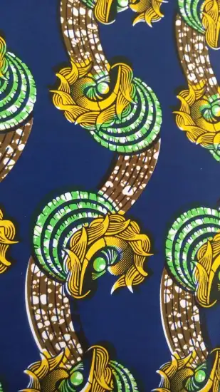 African Imitation Wax Printed Fabric for Dresses 68