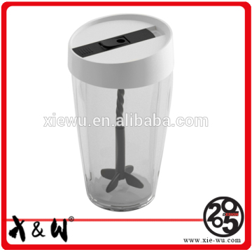 Environmental pp plastic water bottle/mixer tea cup